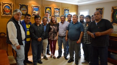 Santa Cruz: Alicia Kirchner recibió a dirigentes de FETRAM