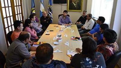 Intendente de Perito Moreno recibió a autoridades del SOEM