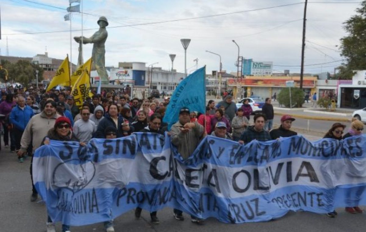 Municipales de Caleta Olivia marcharán por el pago de haberes
