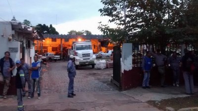 Municipales de Esteban Echeverría adhirieron al reclamo de Camioneros en Echeverría