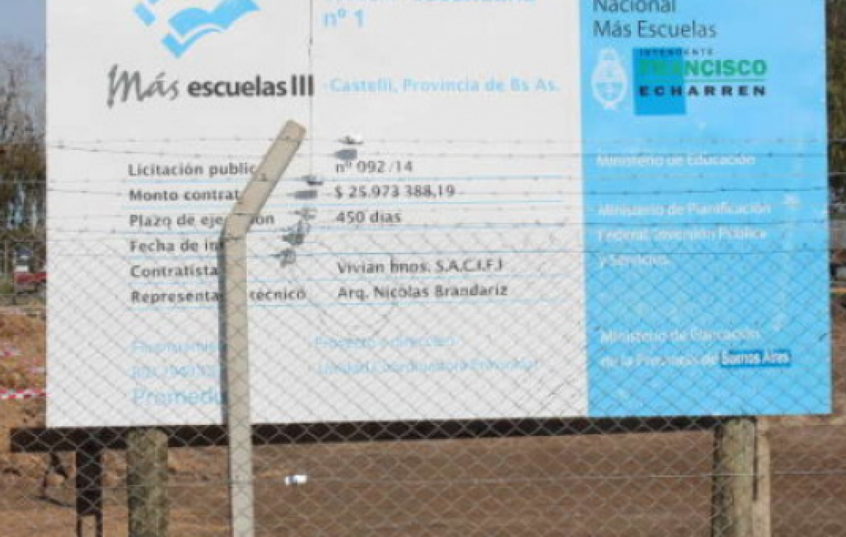 “Escuela cero”: En Castelli denuncian que Macri congeló fondos para la construcción de un colegio secundario