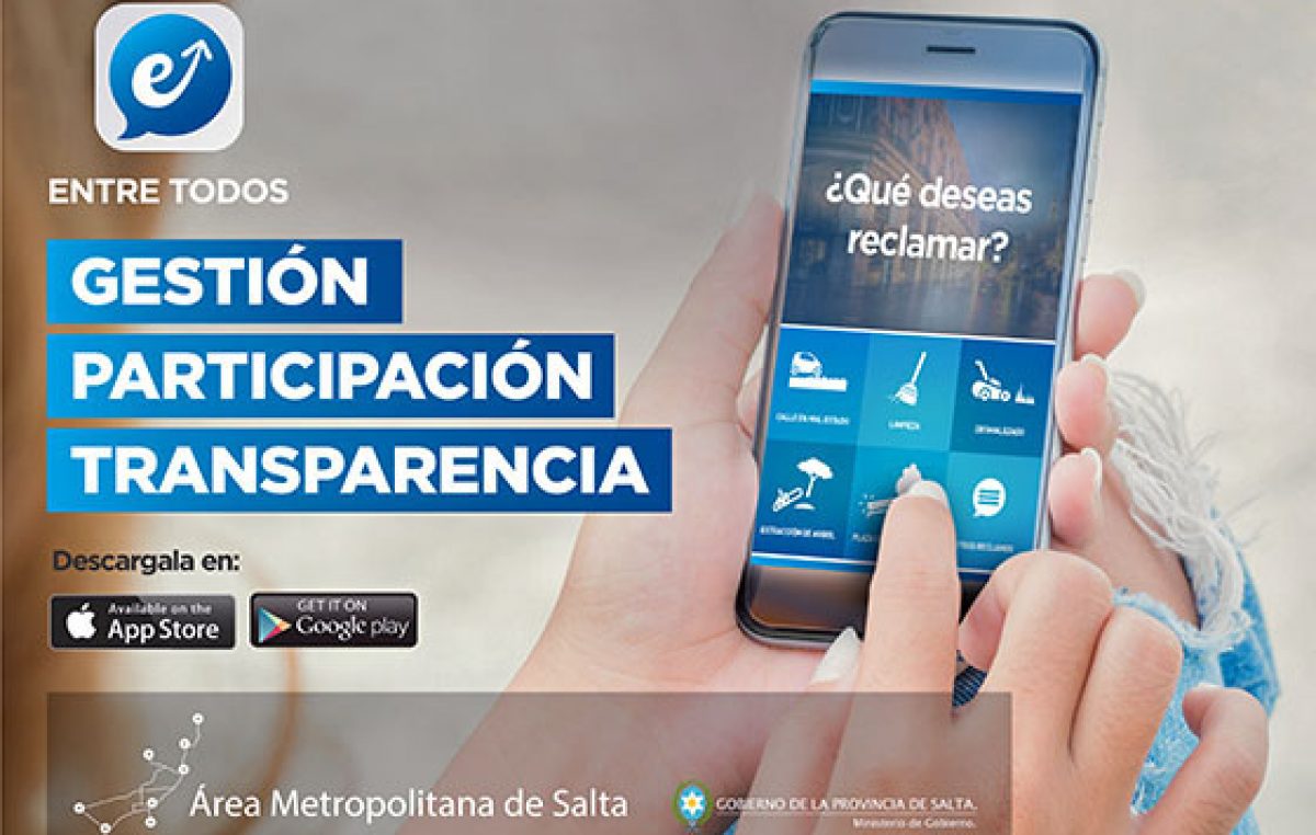 La App “Entre Todos”, herramienta para los municipios salteños del área metropolitana, gratuita