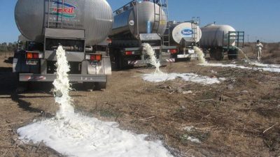 Camioneros repartirán 10 mil litros de leche gratis en Rosario y Santa Fe