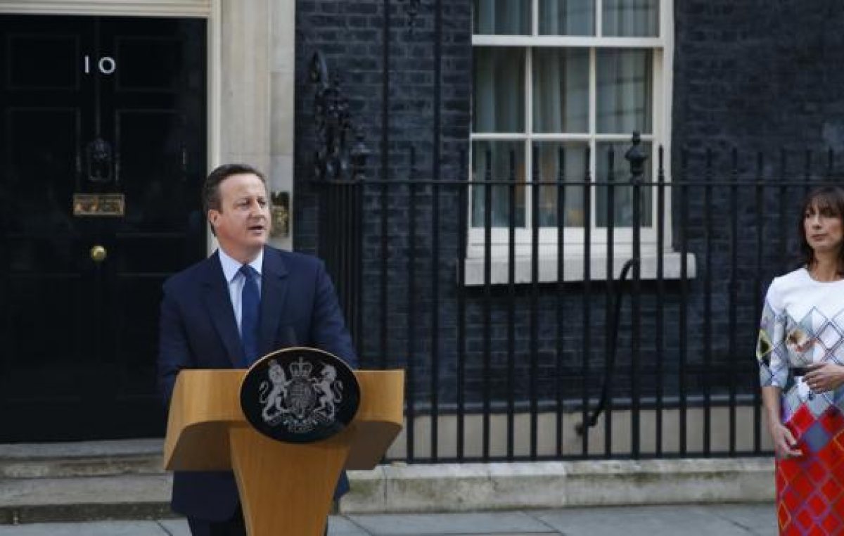 El Reino Unido votó a favor de abandonar la UE y Cameron anunció su renuncia