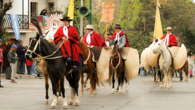El desfile de los gauchos de Güemes, 17 de junio, Salta