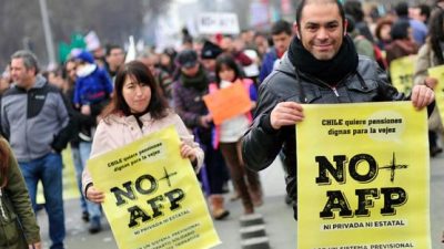 Amplia mayoría de chilenos por un cambio en el sistema jubilatorio