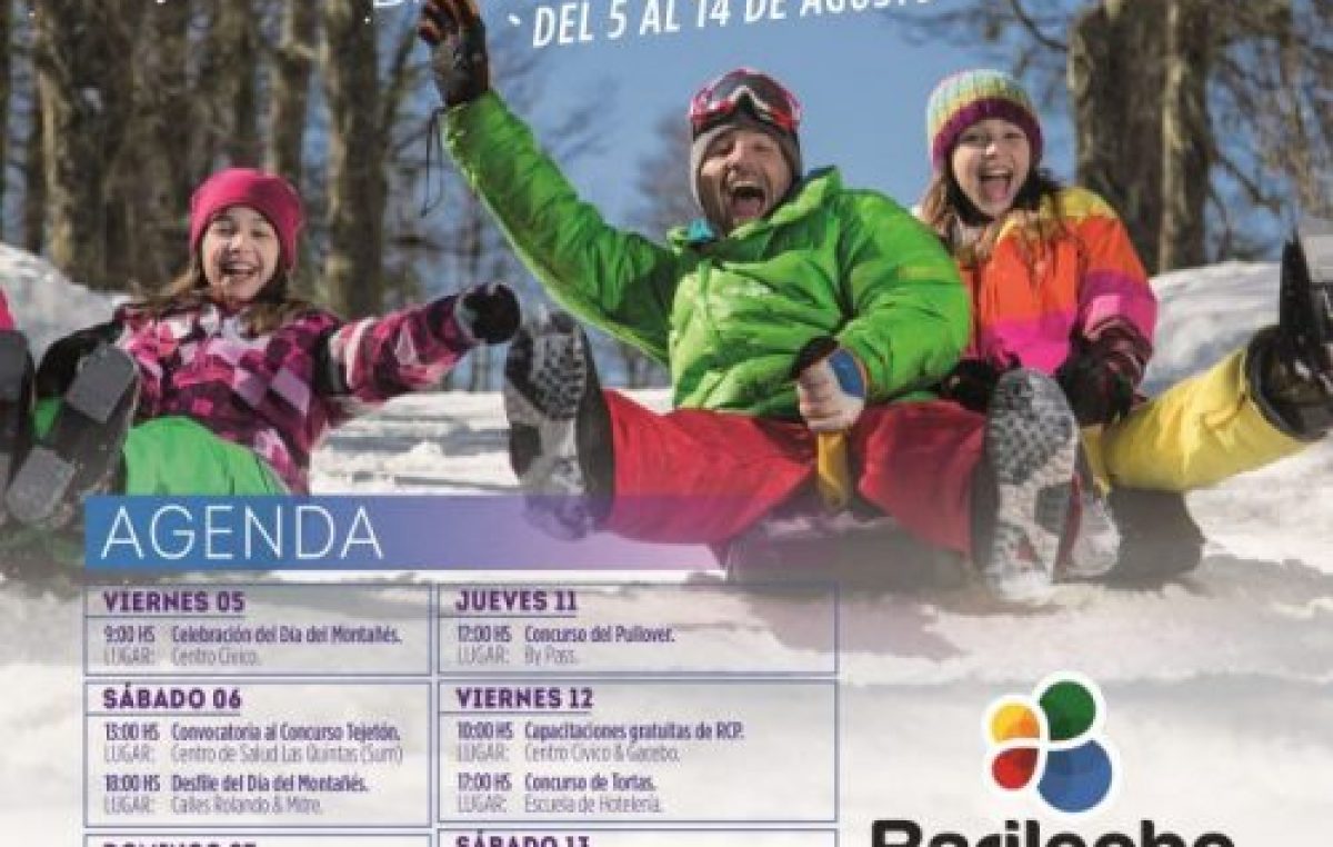 Fiesta de la nieve en Bariloche del 5 al 14 de agosto