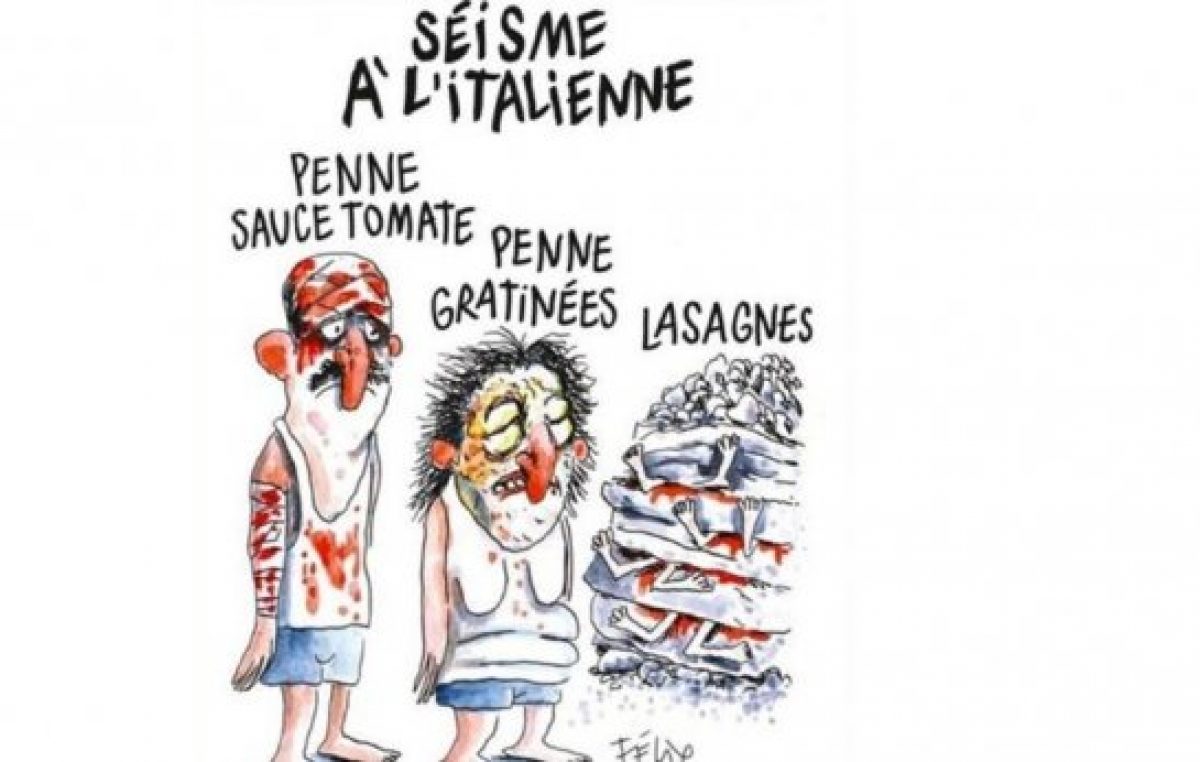 Comuna italiana denunció a Charlie Hebdo por caricatura sobre el terremoto