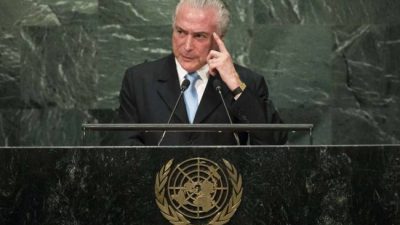 Temer debutó en la ONU con un fuerte repudio