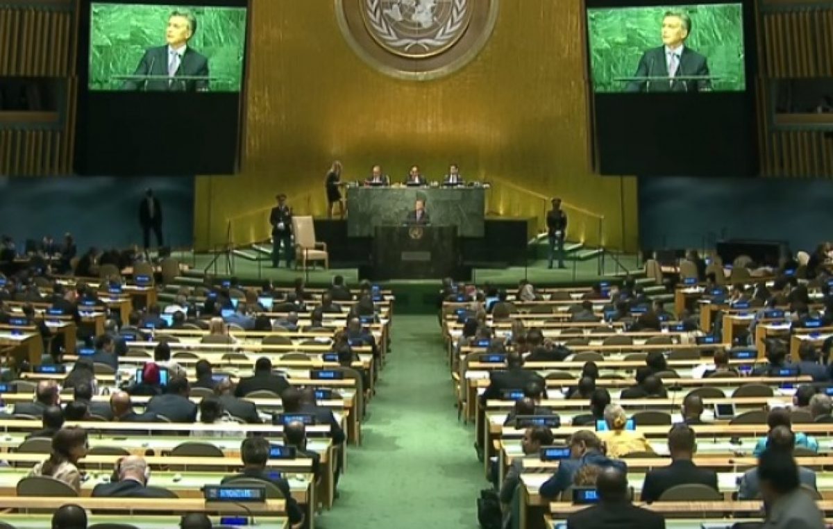 Diez frases del discurso de Mauricio Macri en la Asamblea General de la ONU