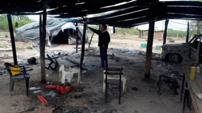 Atacaron a una comunidad aborigen en Santiago del Estero