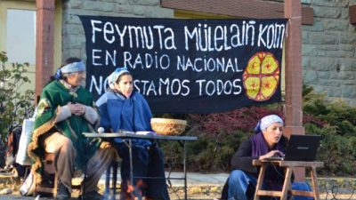Bariloche: Mapuches protestan por la restitución de su espacio en Radio Nacional