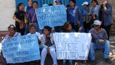 Nueva protesta de municipales de Fraile Pintado