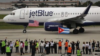 Histórico: un avión comercial conectó Estados Unidos con La Habana