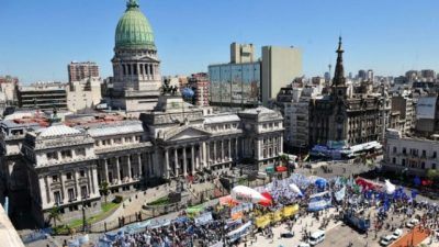 La CGT marcha hoy al Congreso junto con movimientos sociales