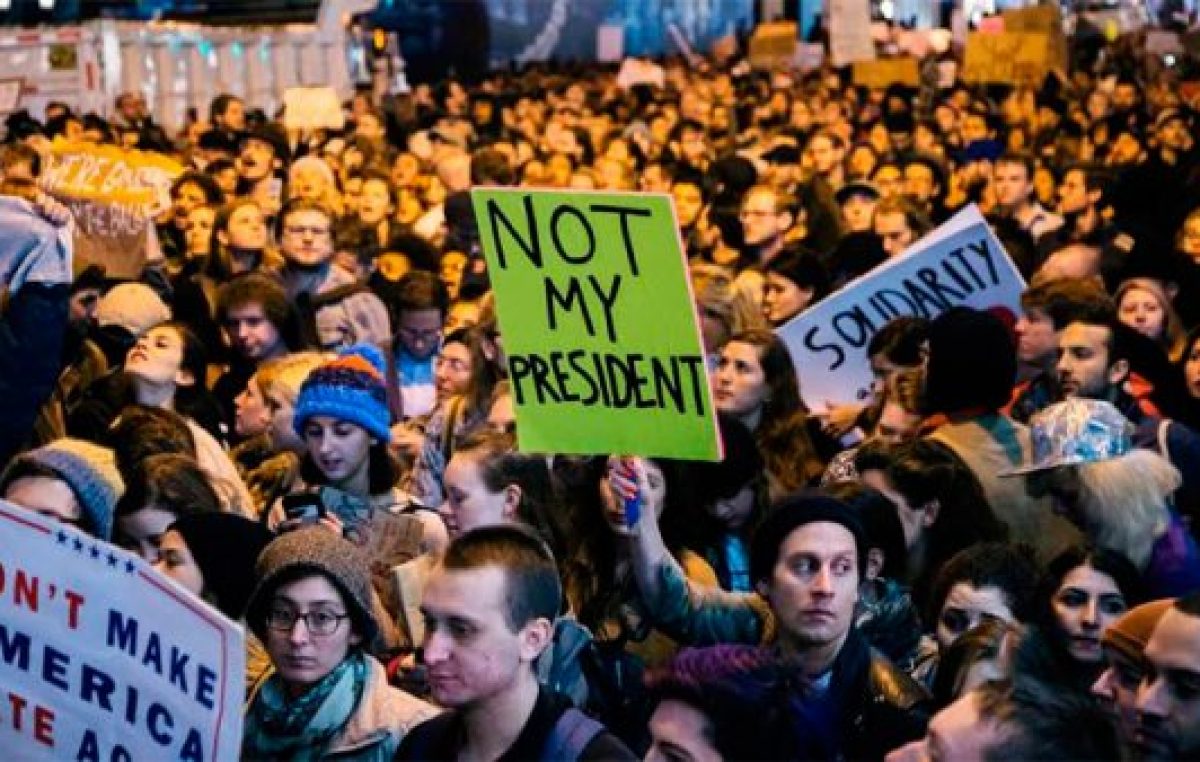Las protestas contra Trump se multiplicaron en Estados Unidos