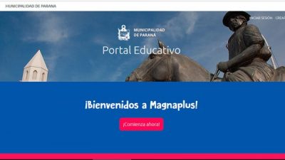 La Municipalidad de Paraná lanzó su portal web con contenidos educativos