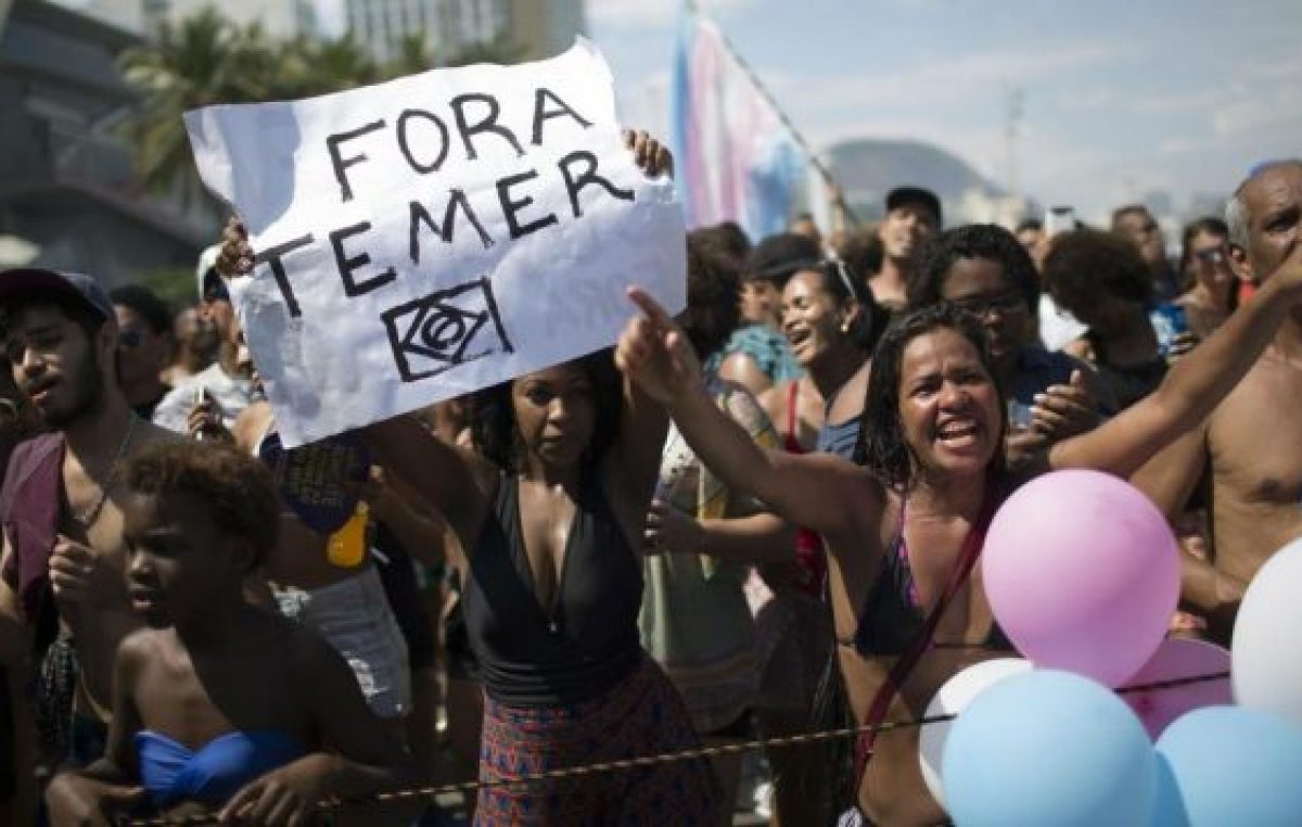 Cae imagen de Temer y crecen los reclamos de elecciones en Brasil