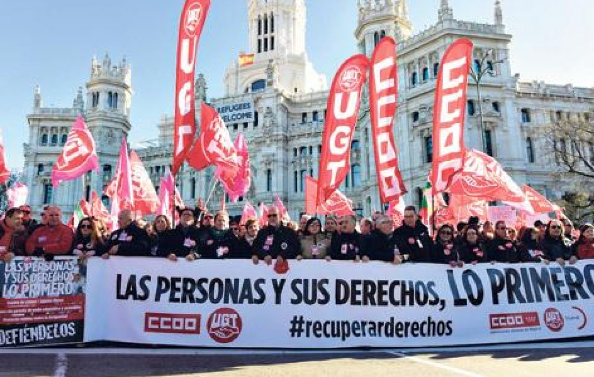 Marchas contra el ajuste de Rajoy