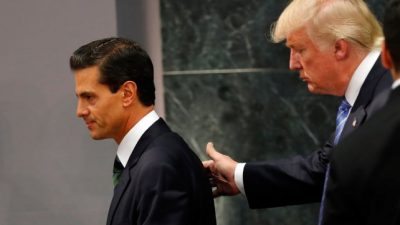 Peña Nieto canceló su visita a Washington, en plena controversia por el muro