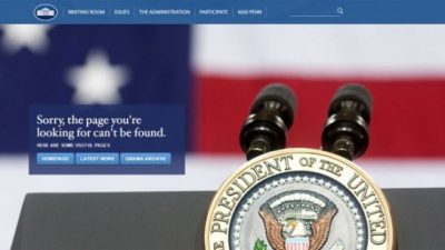 La Casa Blanca cerró su sitio web en español