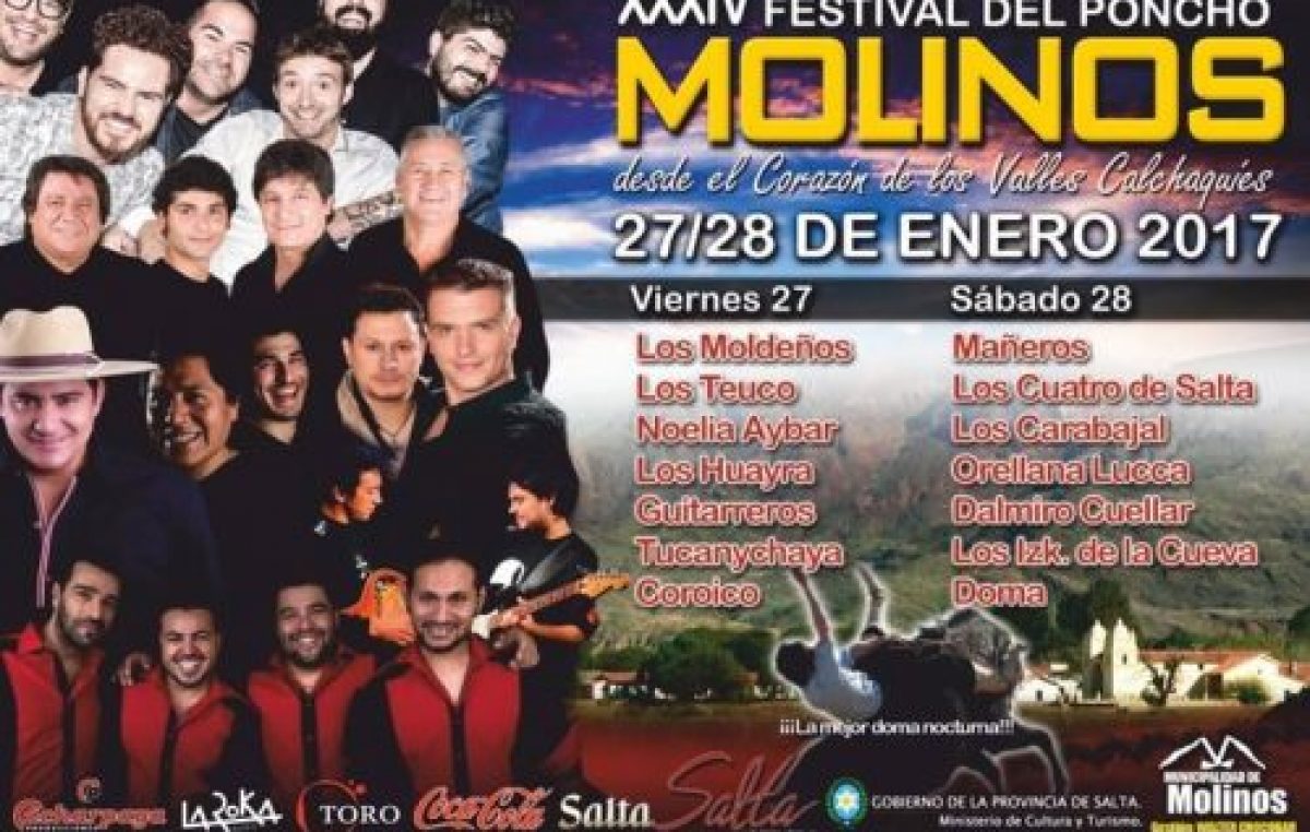 Festival del Poncho, Molinos, 27 y 28 de enero