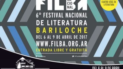 Festival Nacional de Literatura a Bariloche del 6 al 9 de abril