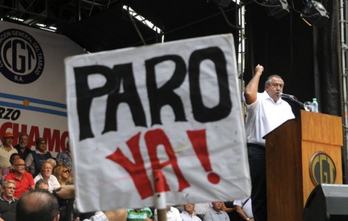 Comenzó el primer paro nacional de la CGT contra el gobierno de Mauricio Macri