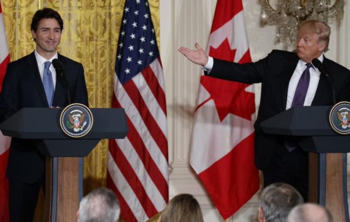 Donald Trump le declaró la guerra comercial a Canadá