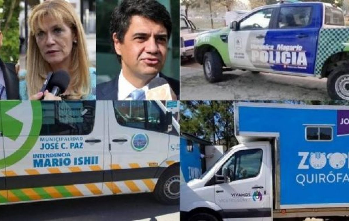Ahora Jorge Macri estampó su nombre en vehículos públicos y estalló la polémica