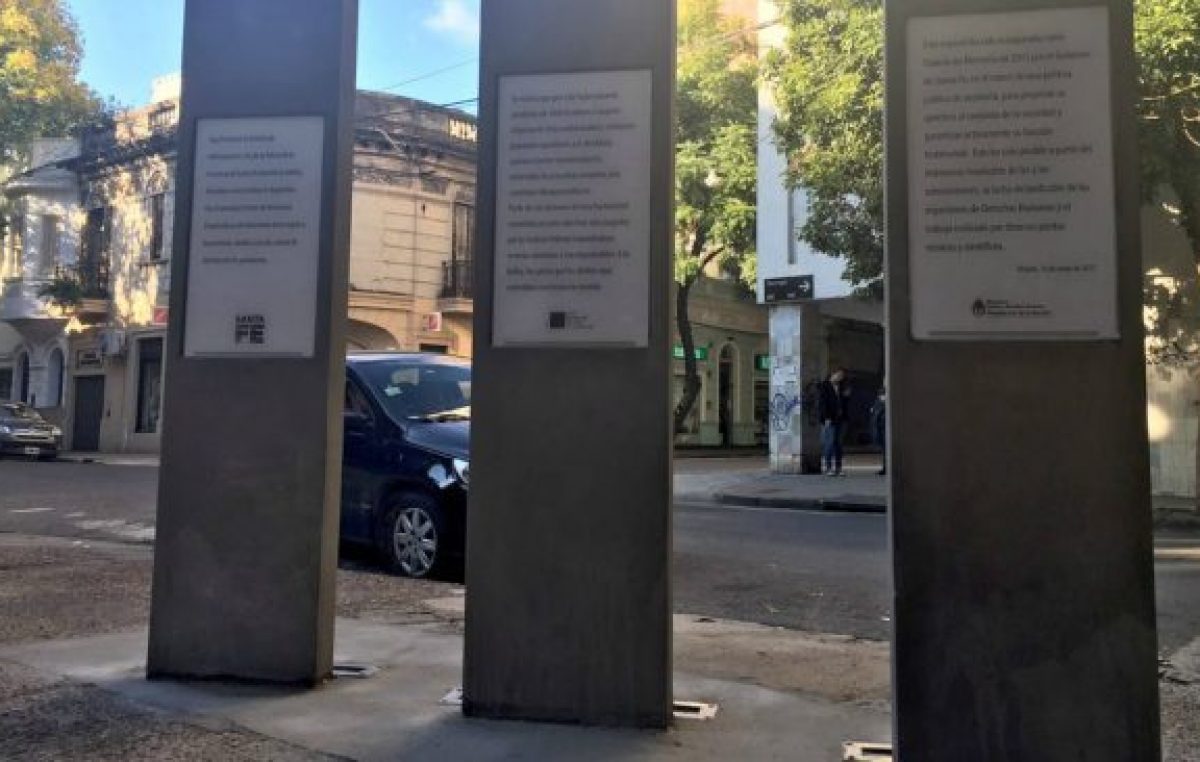 Señalizaron un espacio de memoria en Rosario