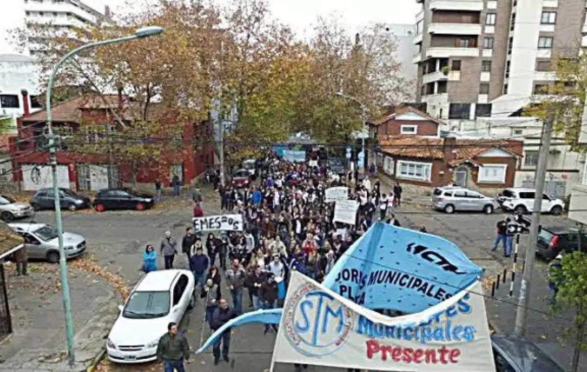 Municipales de Mar del Plata anuncian retención de tareas y movilización para este miércoles