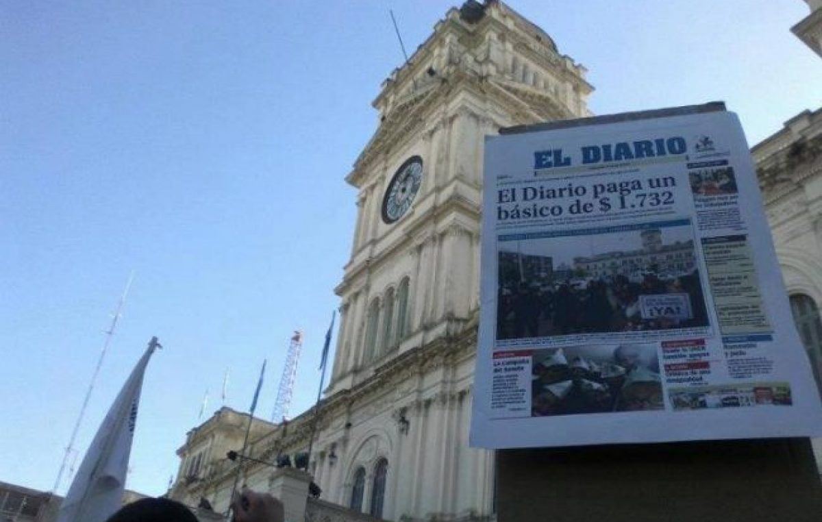 Los trabajadores de El Diario de Paraná, en lucha contra el vaciamiento
