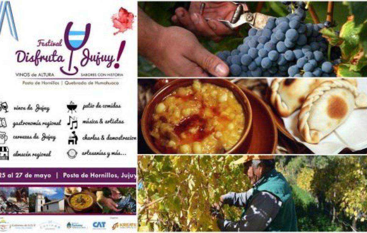 Festival Disfruta Jujuy!… Vinos de Altura y Sabores con Historia..Del 25 al 27 de mayo