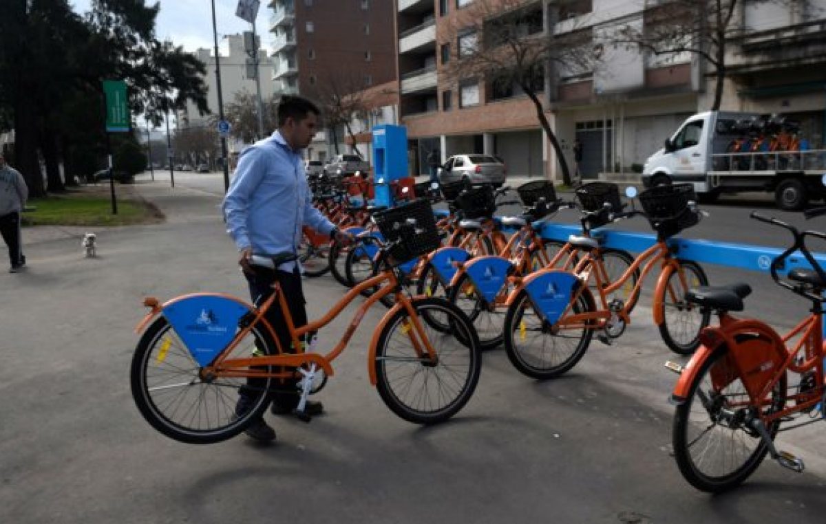 Se inauguraron cinco nuevas estaciones del sistema «Mi bici tu bici» en Rosario