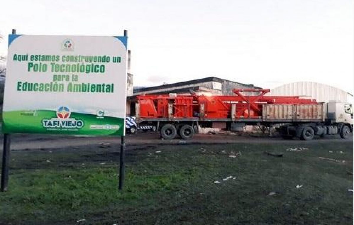 Avanza la instalación de planta de reciclaje en Tafí Viejo
