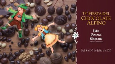 Fiesta del Chocolate Alpino en Villa General Belgrano, a partir del 8 de julio