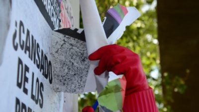 Mendoza sancionará a partidos que vandalicen el espacio público