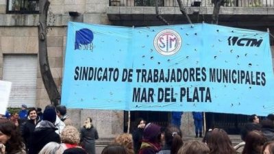 Municipales de Mar del Plata se declaran en alerta por el cobro de sueldos y amenazan con un paro