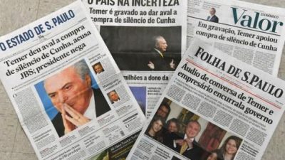 El 78% de los brasileños convencidos que aumento la corrupción