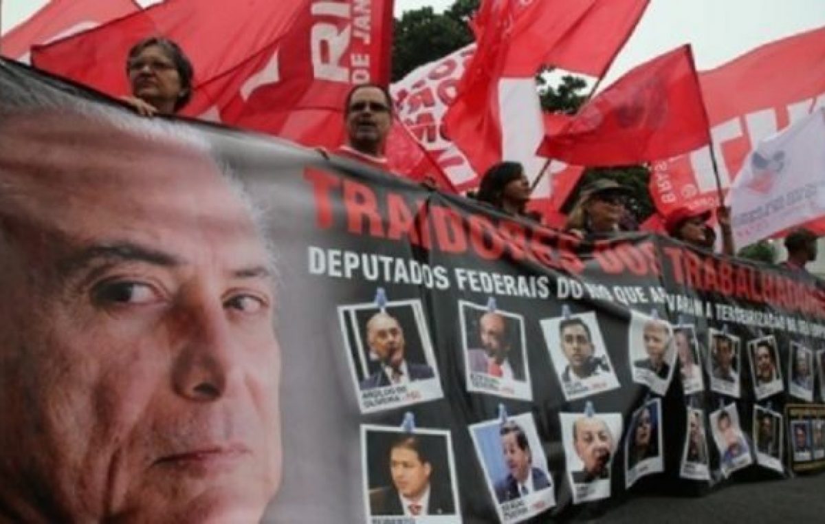 Despertó el gigante: masiva protesta en más de 20 capitales de Brasil contra la reforma laboral