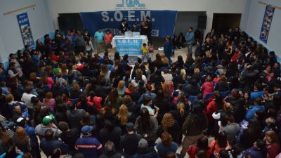 SOEM Río Gallegos implementó “retención de servicio” y “paro”