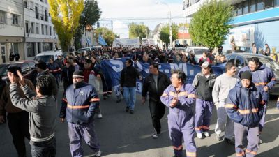 Municipales de Río Turbio volvieron a reclamar ante falta de pago del aguinaldo