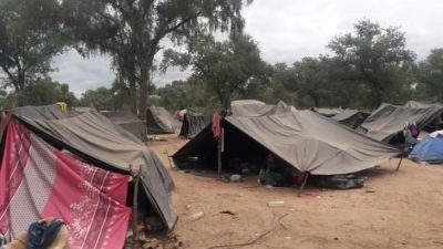 Santa Victoria Este: Unas 30 familias están hacinadas en carpas de plástico a la vera de la ruta 54