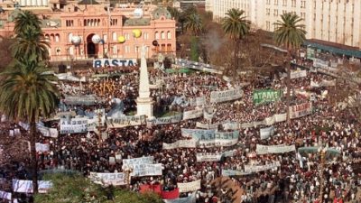 Semana agitada: dos días sin bancos que culminarán en la multitudinaria marcha del 21F