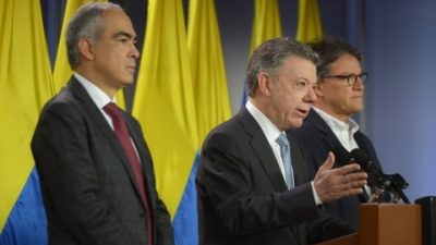 Luego de la derrota electoral, Santos reflotó el diálogo con la guerrilla ELN