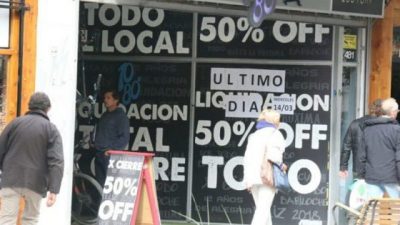 Aumenta el número de negocios que cierran en Bariloche