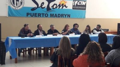 Puerto Madryn: SOEME junto a otros sindicatos de empleados municipales emitieron un documento al gobernador