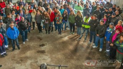 Trabajadores municipales de Cañuelas reclamaron por la apertura de paritarias