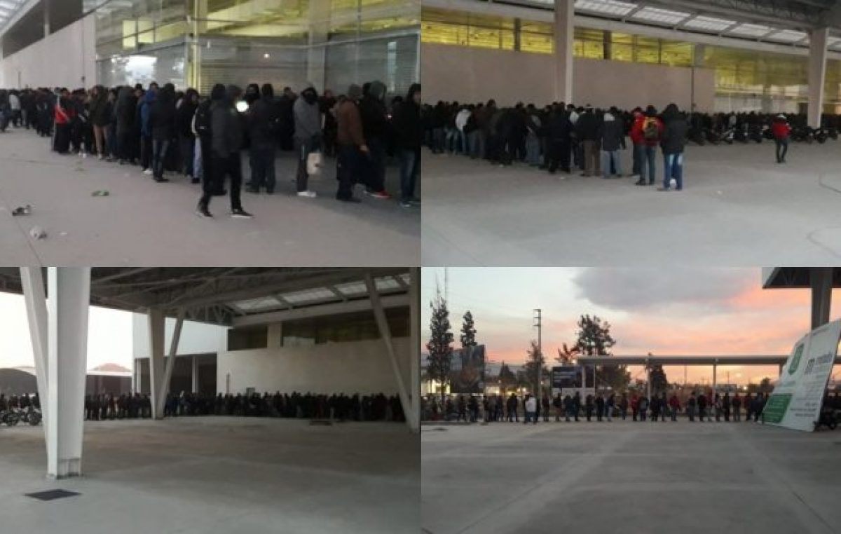 La foto del desempleo: miles de postulantes para cien puestos en un supermercado salteño